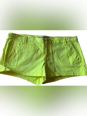 Express Neon Yellow Shorts